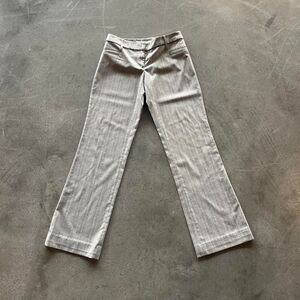 Y2k pinstripe grey office trousers size 2
